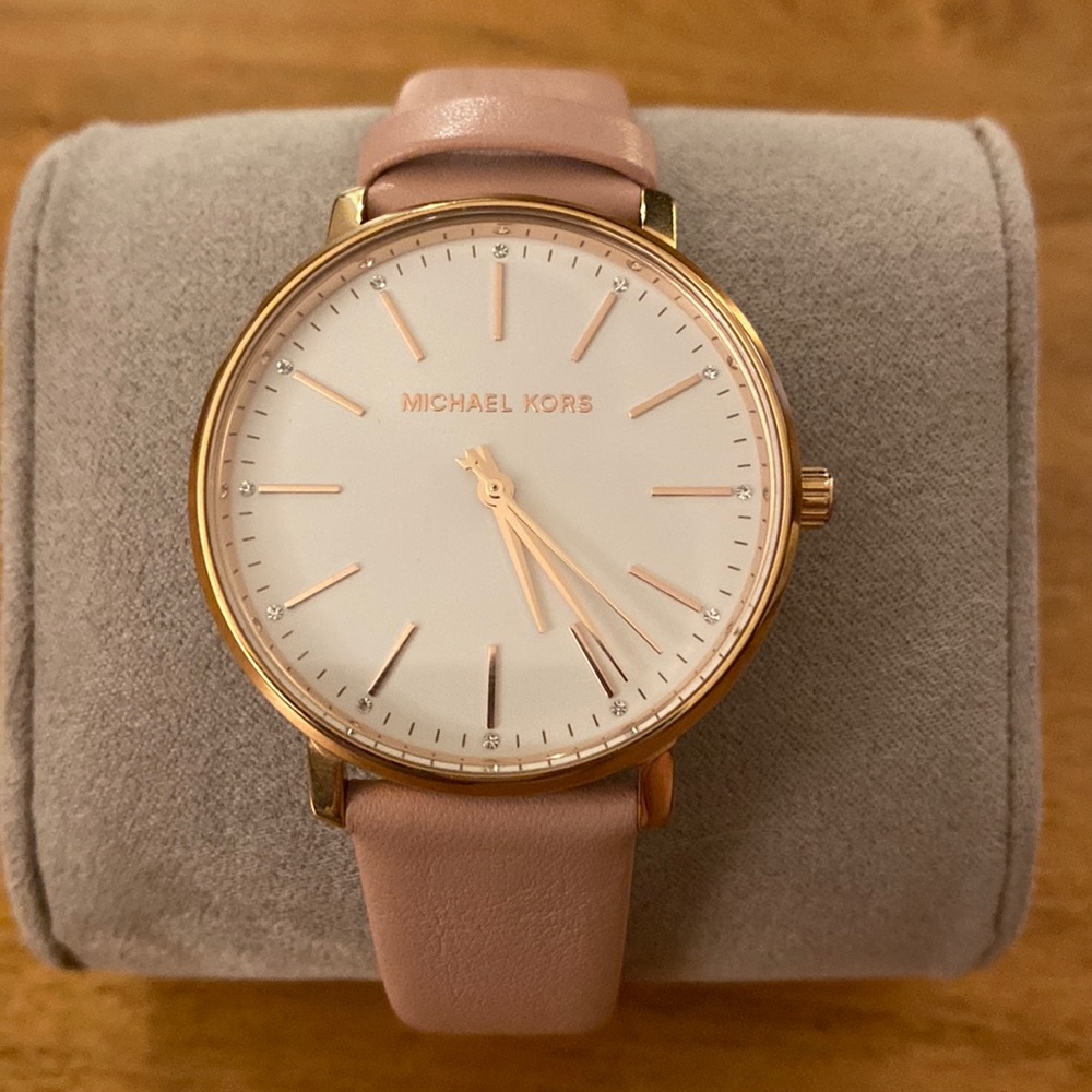 Michael Kors Pyper Leather watch